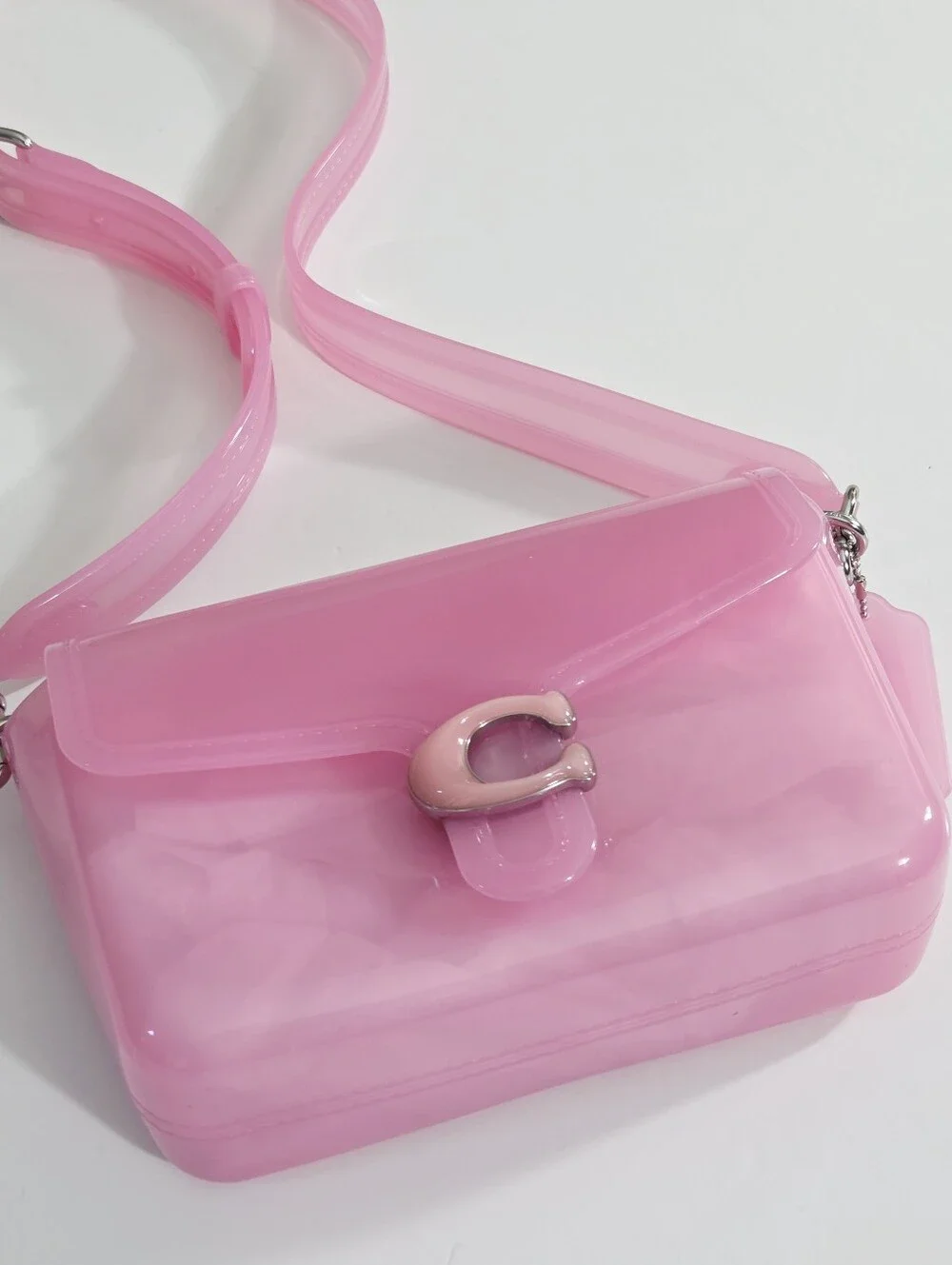 EXCELLENT RARE COACH JELLY TABBY BAG - BRIGHT PINK